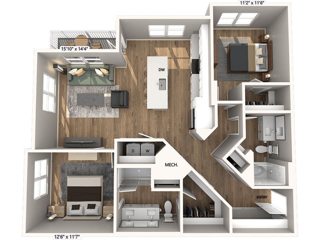 B2-1112 floor plan