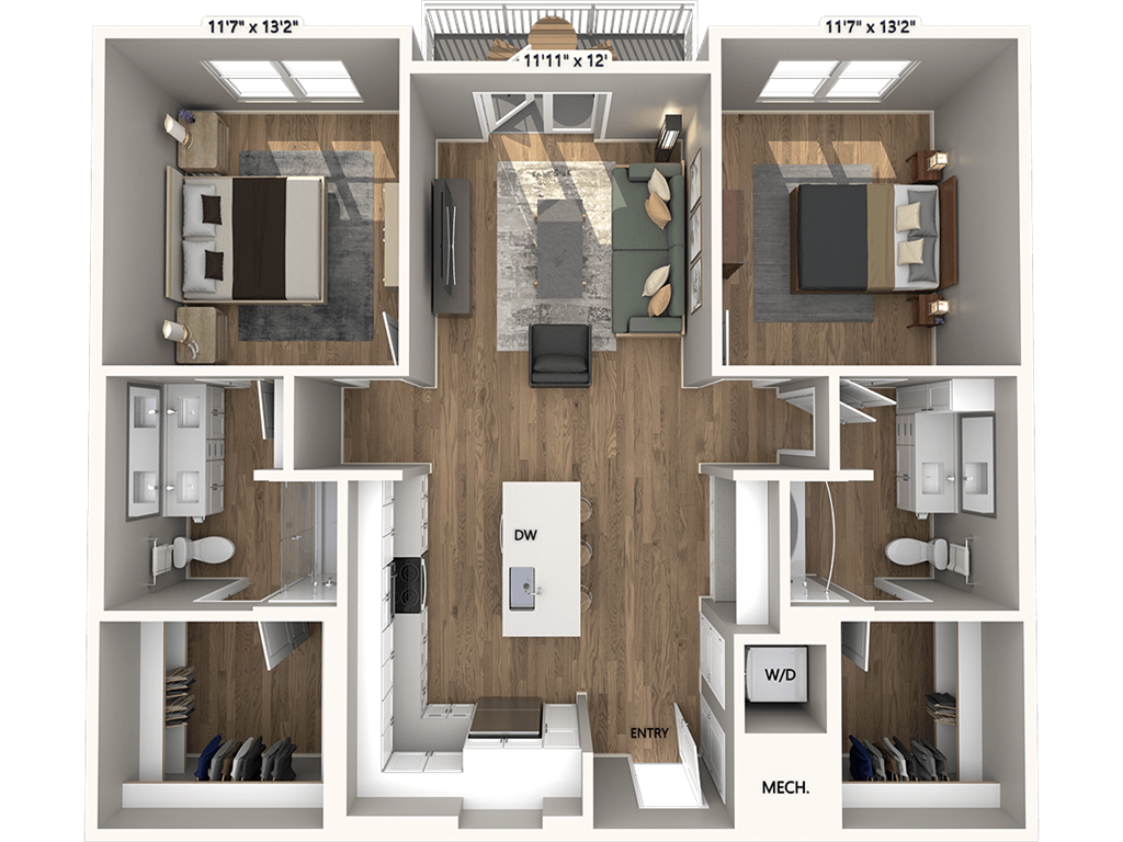 B3-1185 floor plan