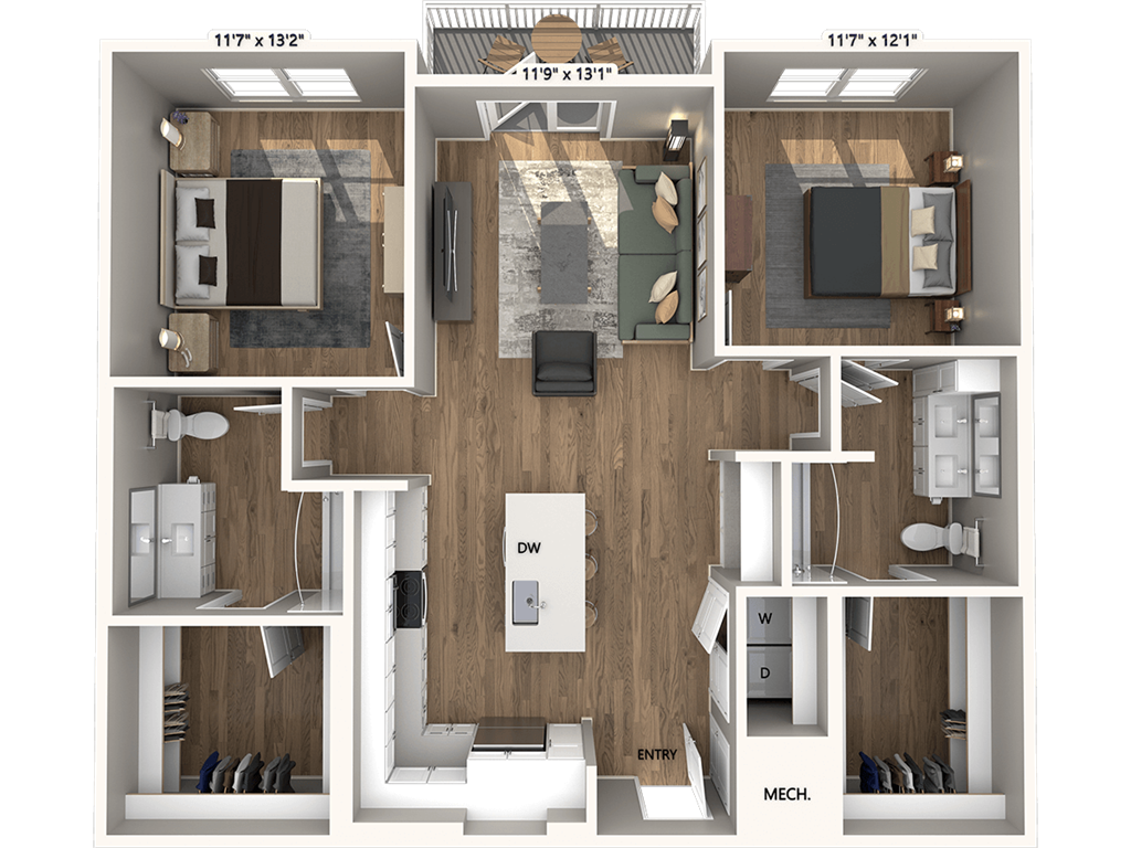 B3HC-1185 floor plan