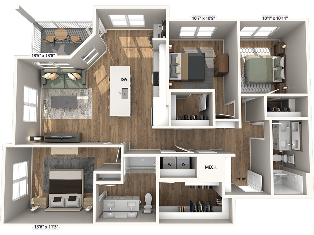 C1-1384 floor plan