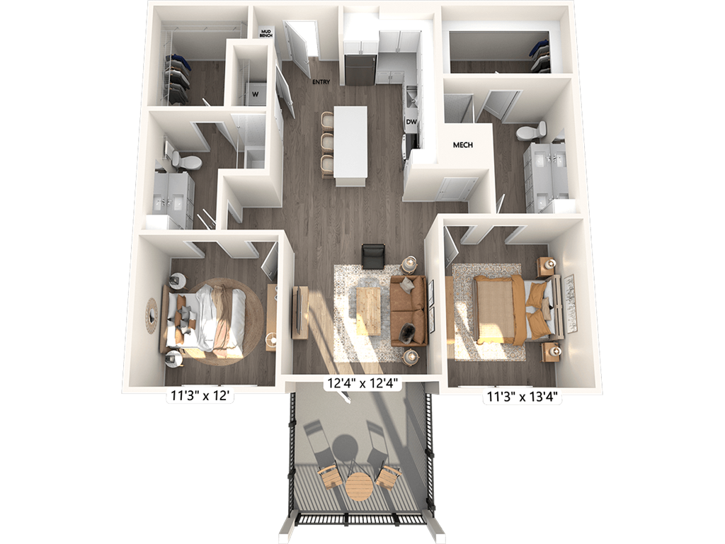 B1-1175sf-112 floor plan