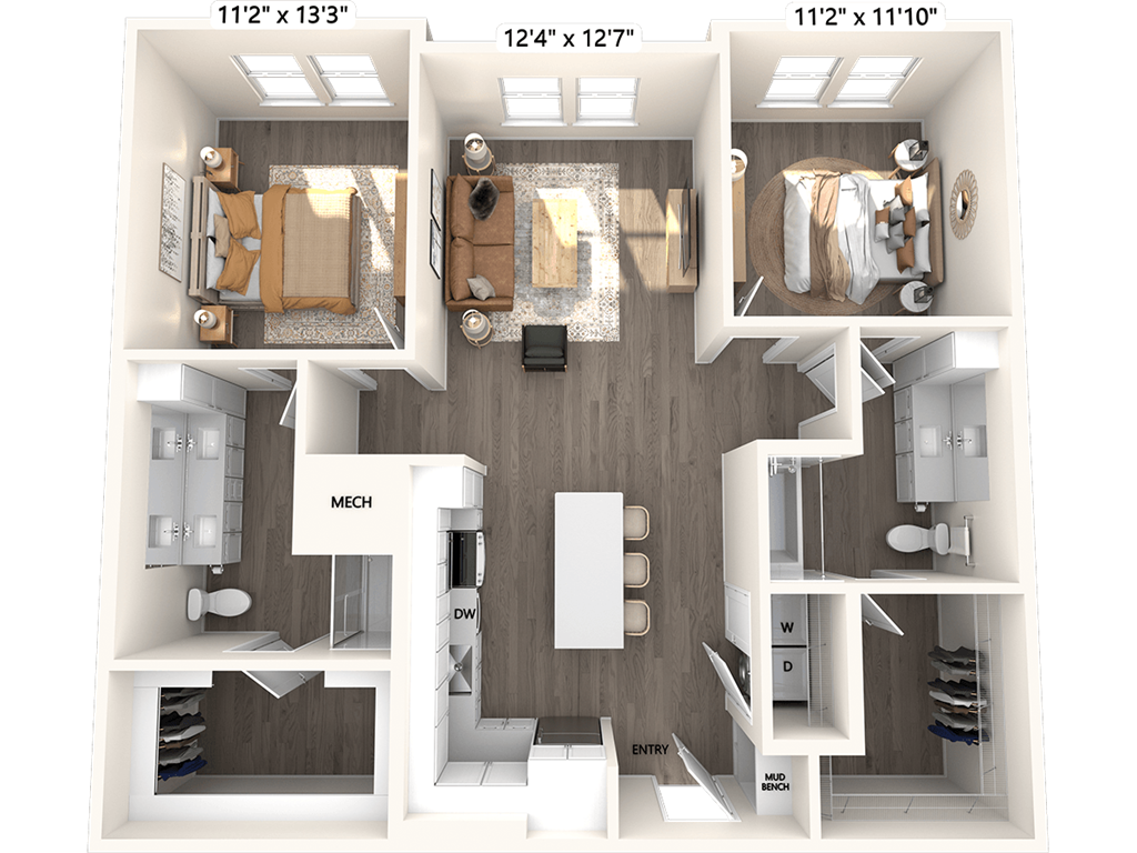 B1-1175sf-115-515 floor plan