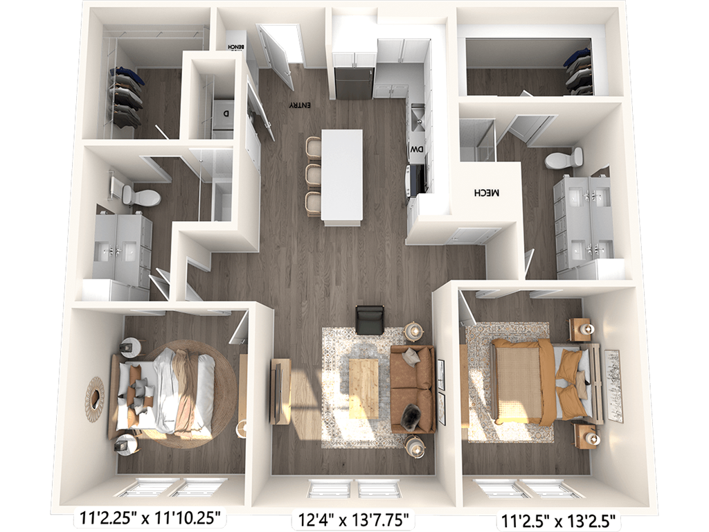B1-1187sf-512 floor plan