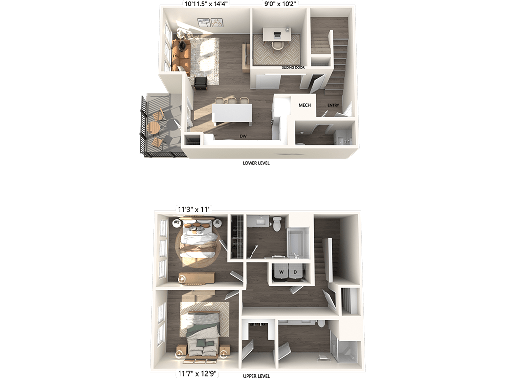 B1T-1487sf-252-261 floor plan