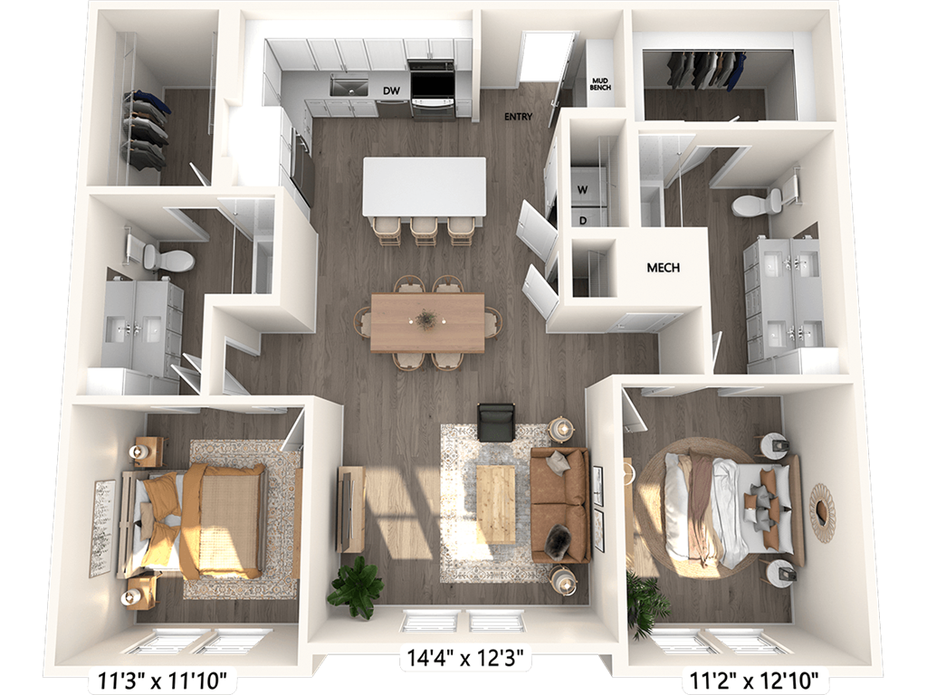 B4-1239sf-206-606 floor plan
