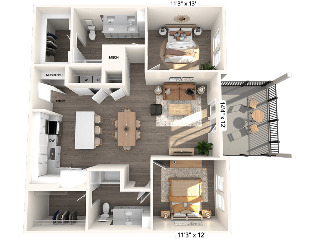 B4-1239sf-254-256 floor plan