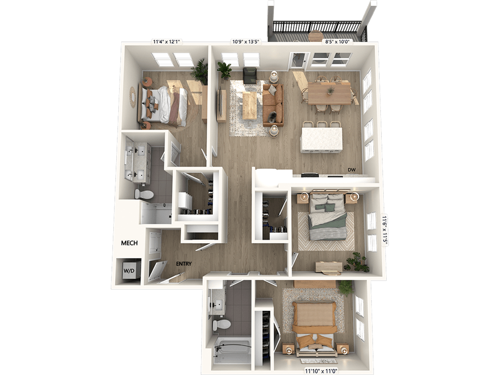 CF1-1378sf-Upgrade floor plan