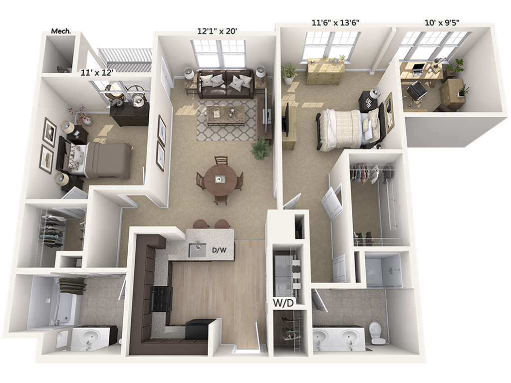 B3D floor plan