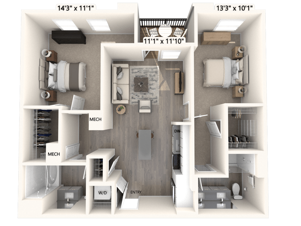 B6U floor plan