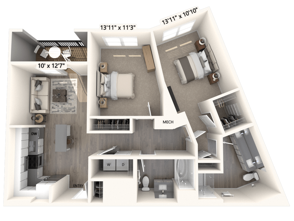 B13U floor plan