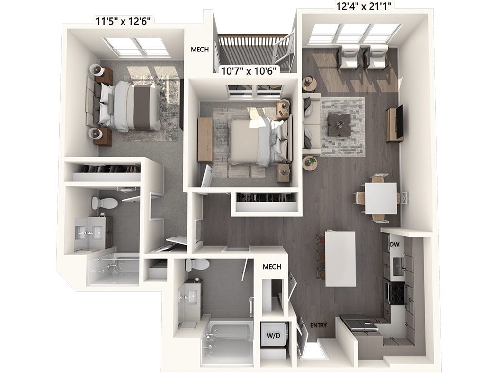 B25 floor plan