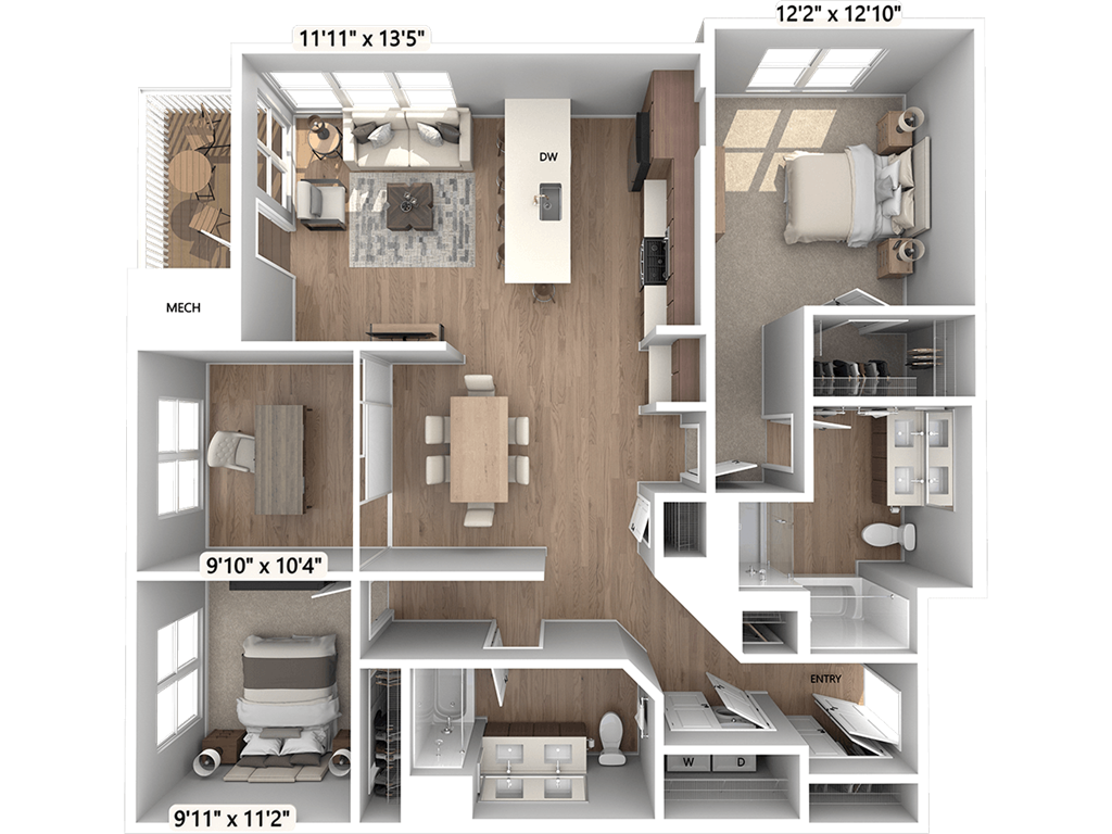 B1D floor plan
