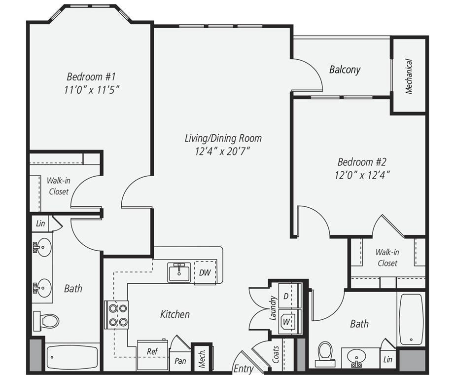 B2-B-1136 floor plan