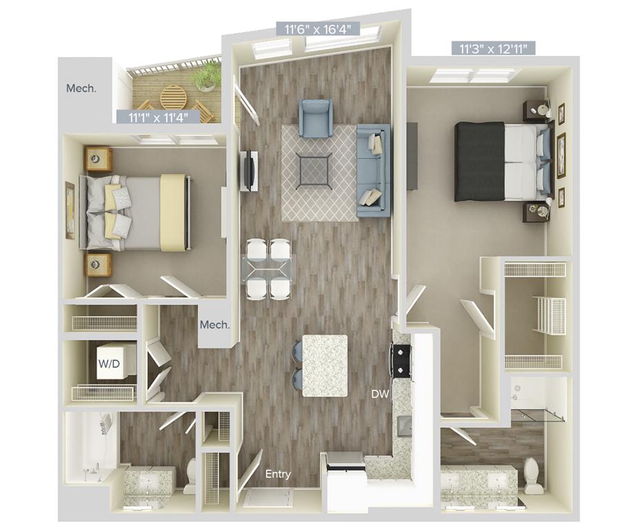 B2-1094-1227 floor plan