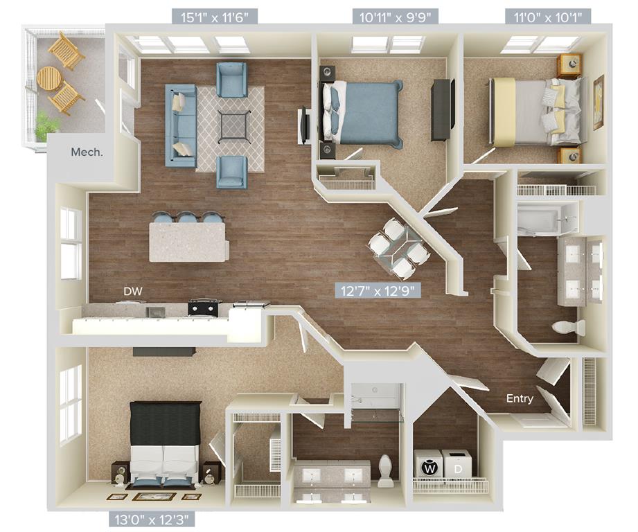 C1U_1509 floor plan