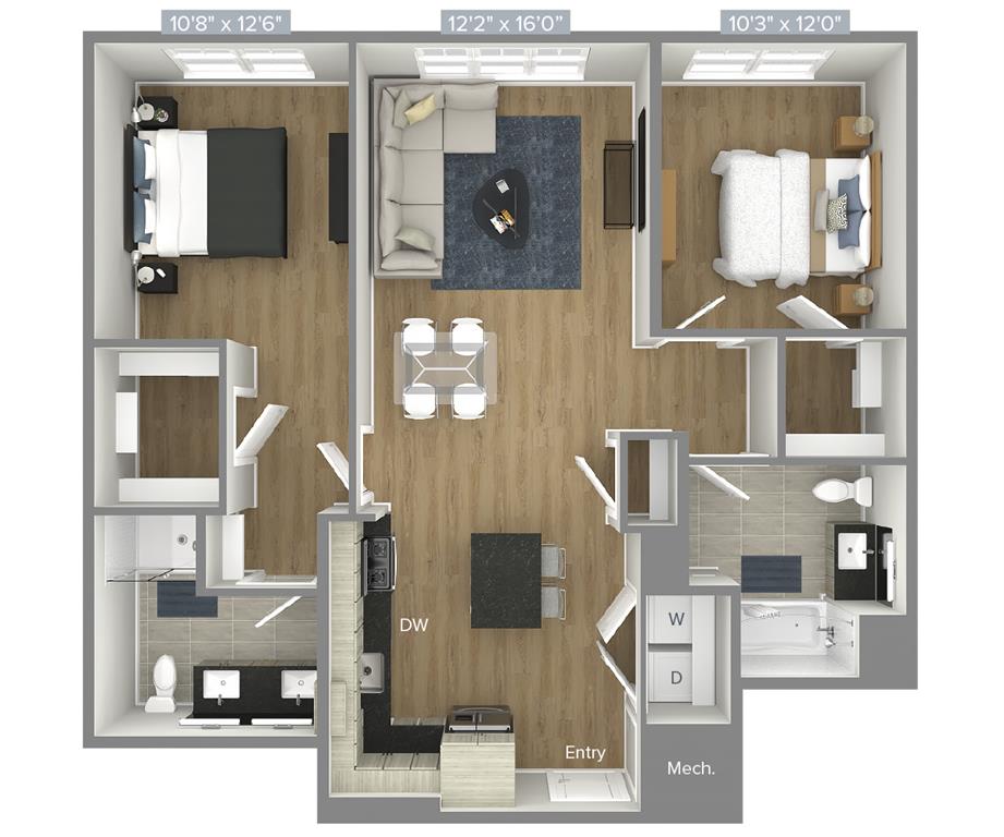 B3-1111 floor plan