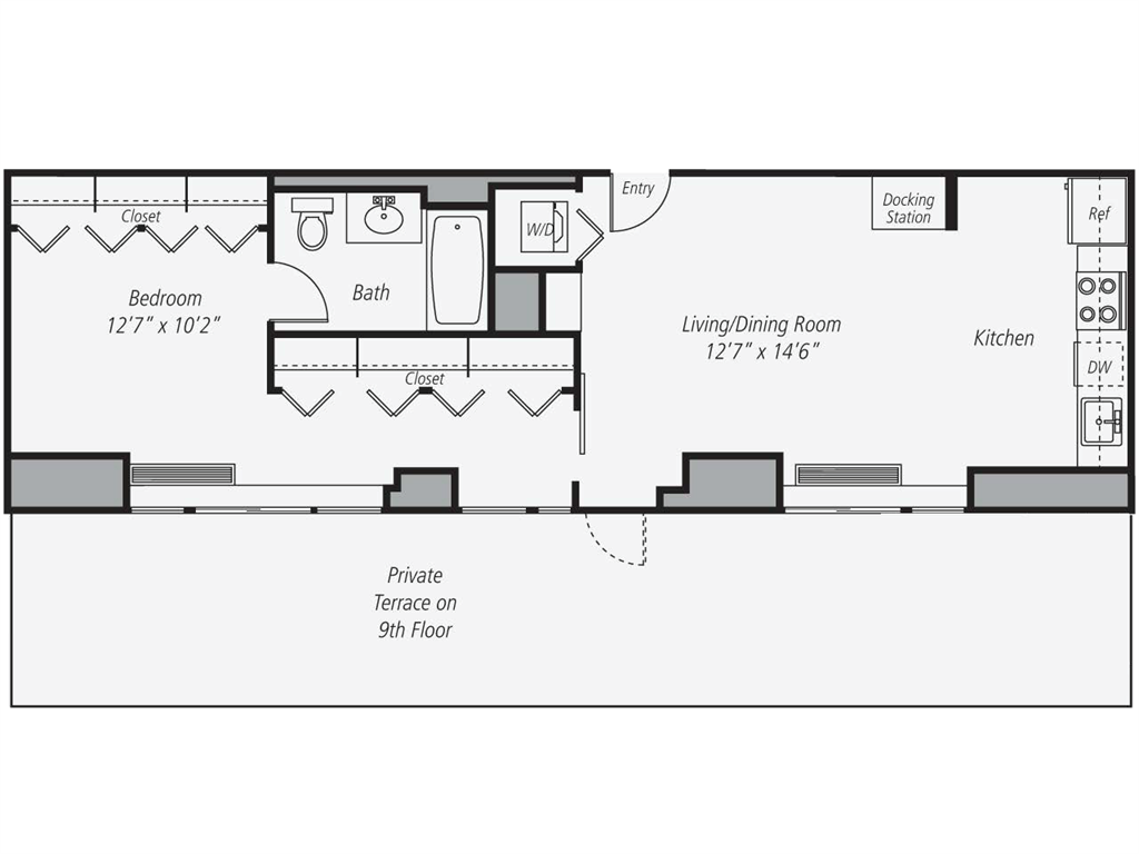 A25 - no balcony (41 & 42 lines) floor plan