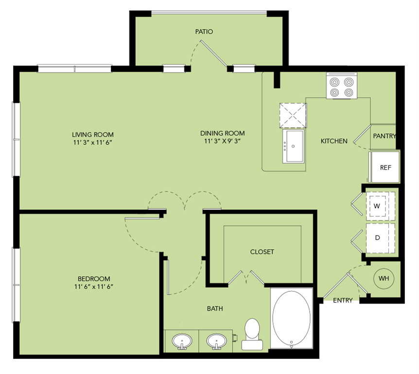 A3-733sf floor plan