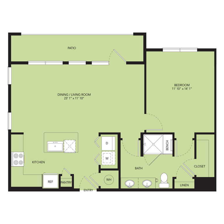 A5-837sf floor plan
