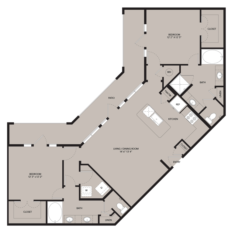 B3-1287sf floor plan