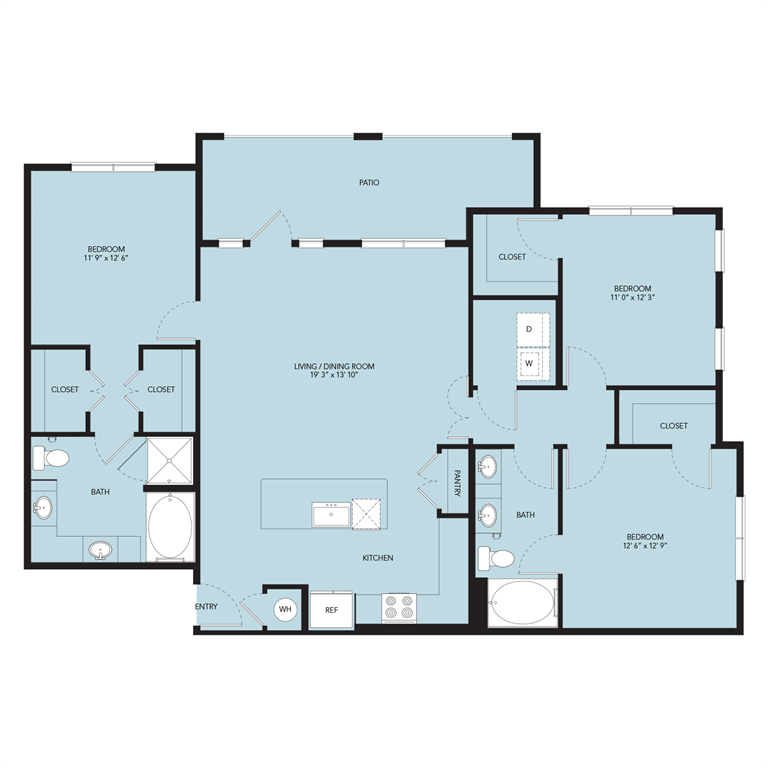 C1-1486sf floor plan