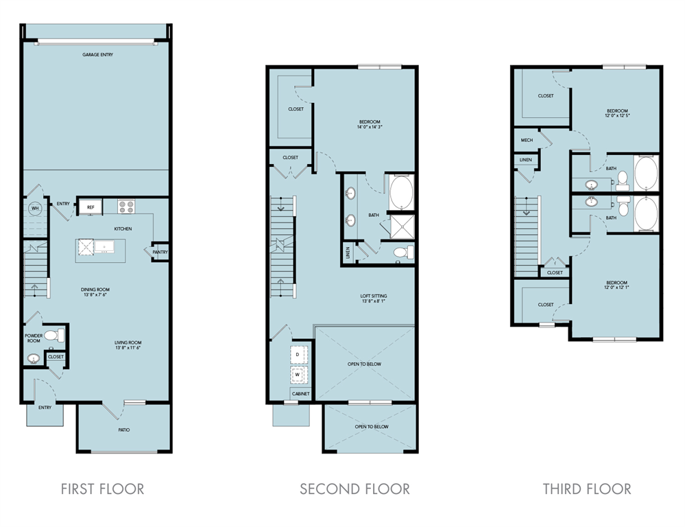 C1TH-2130sf floor plan