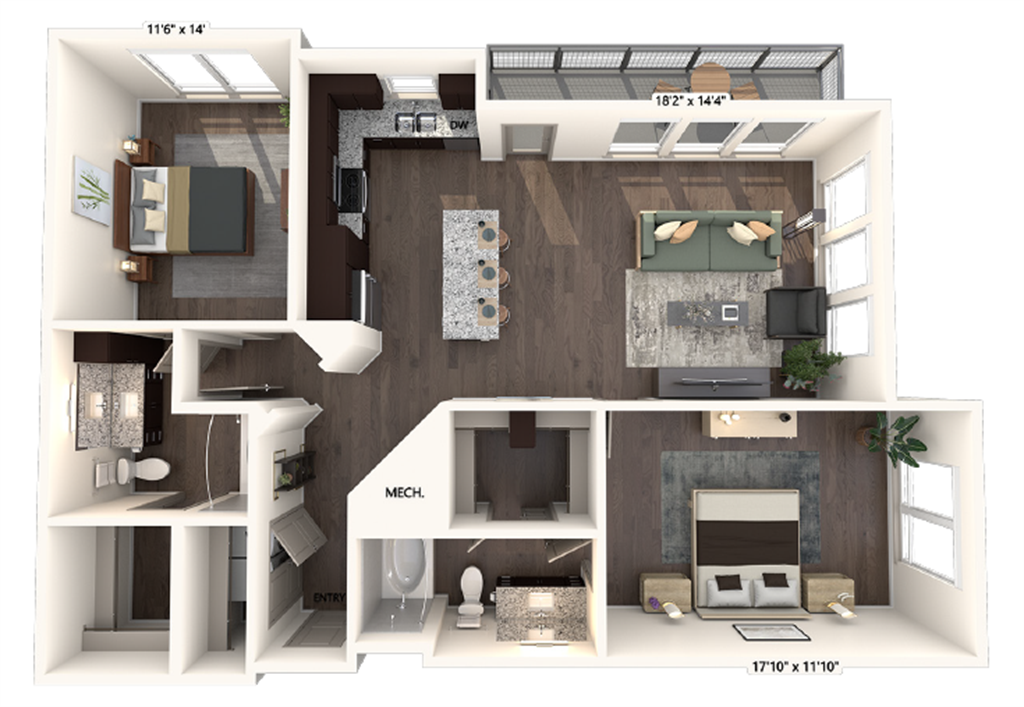 B2-1206-E floor plan