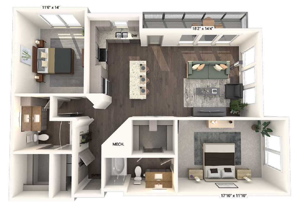 B2-1206-G floor plan