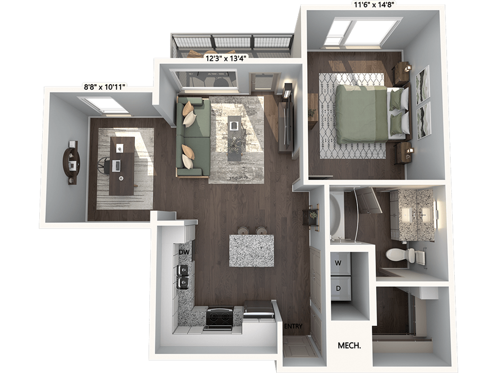 A2D-808-W floor plan