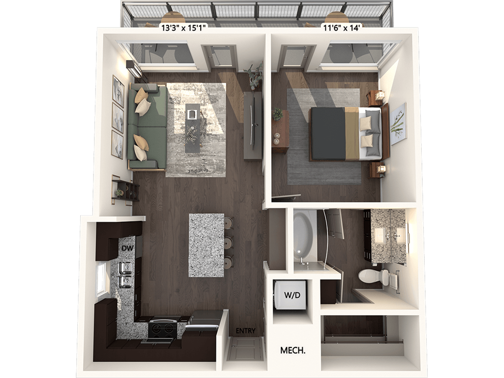 A3-724-E floor plan