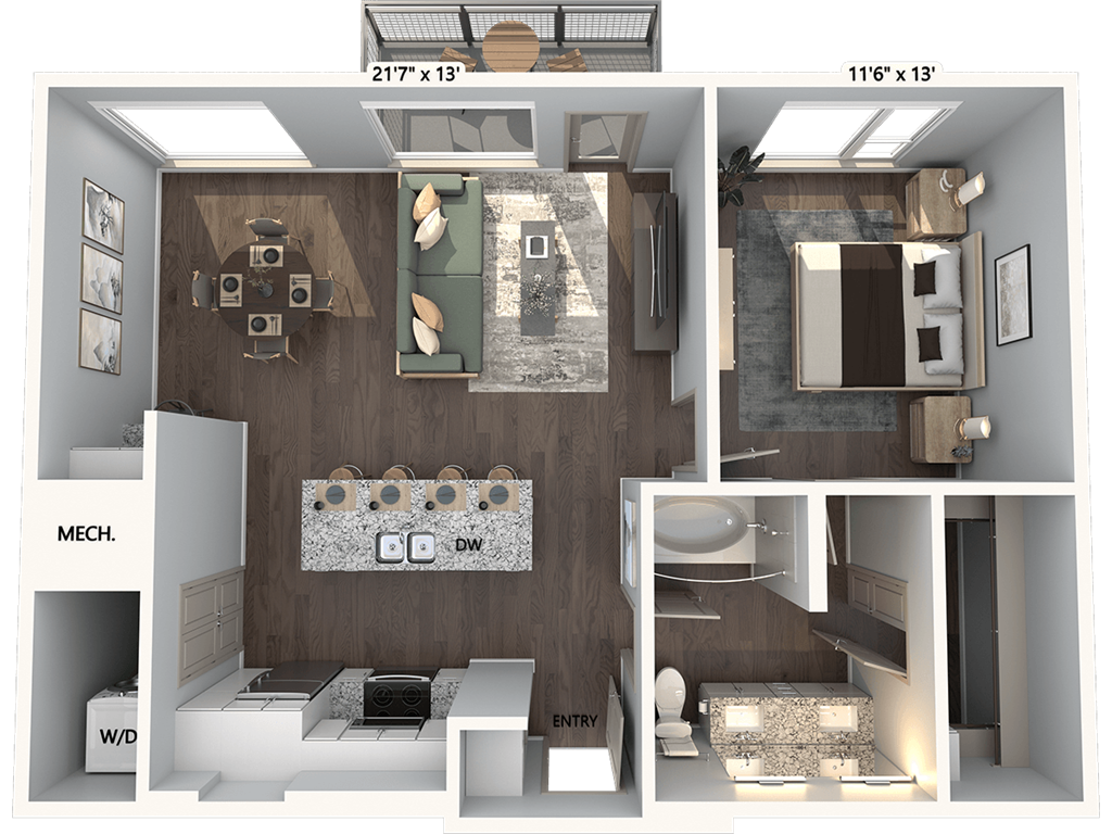 A6-829-W floor plan