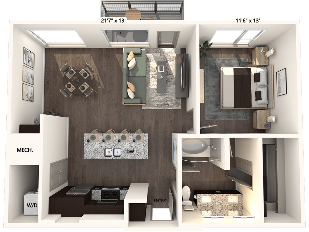 A6-830-E floor plan