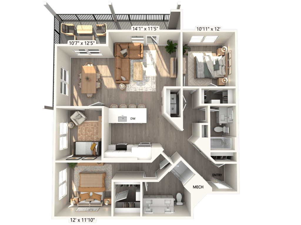 B5D-Finish1-1423 floor plan