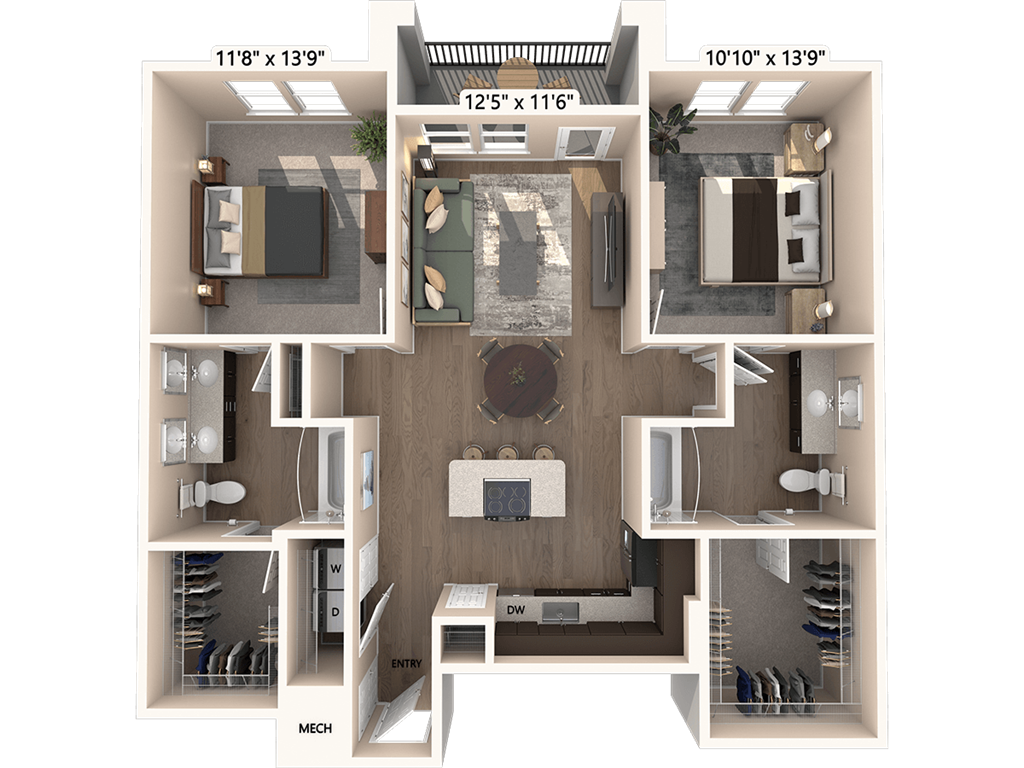 B3-1-1079 floor plan