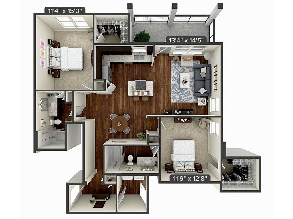 B4-1232 floor plan
