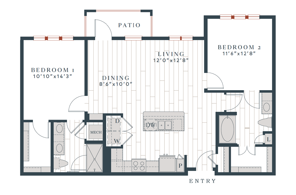 B3-1145 floor plan