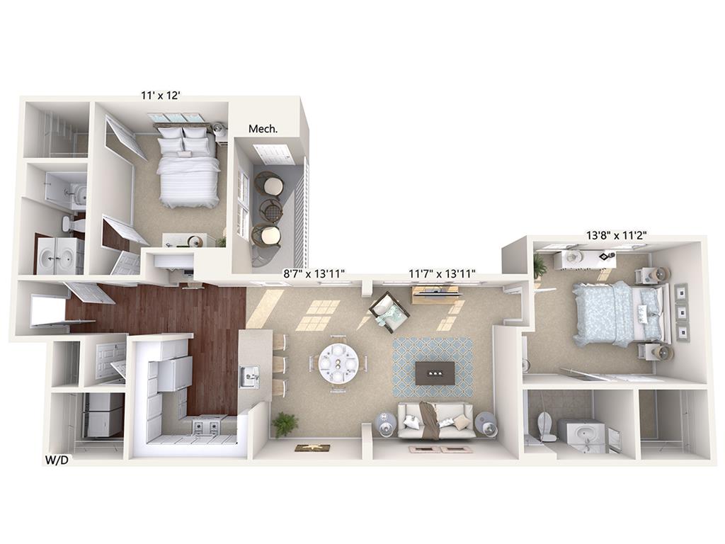 B2-Std-Upper floor plan