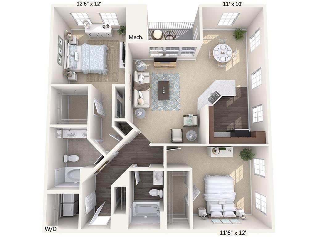 B3-S-Upper floor plan