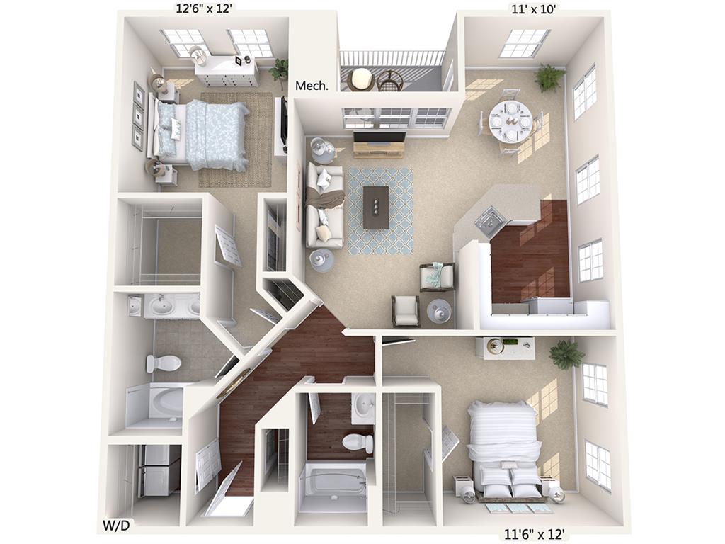 B3-Std-Upper floor plan