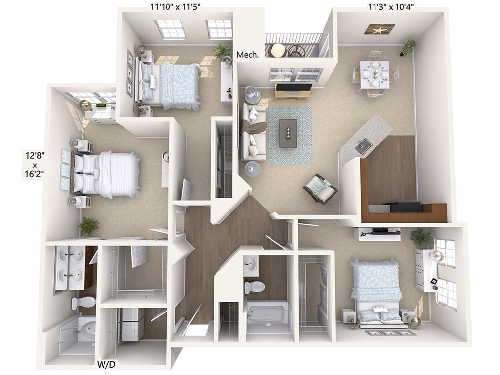 C2-H-Upper floor plan