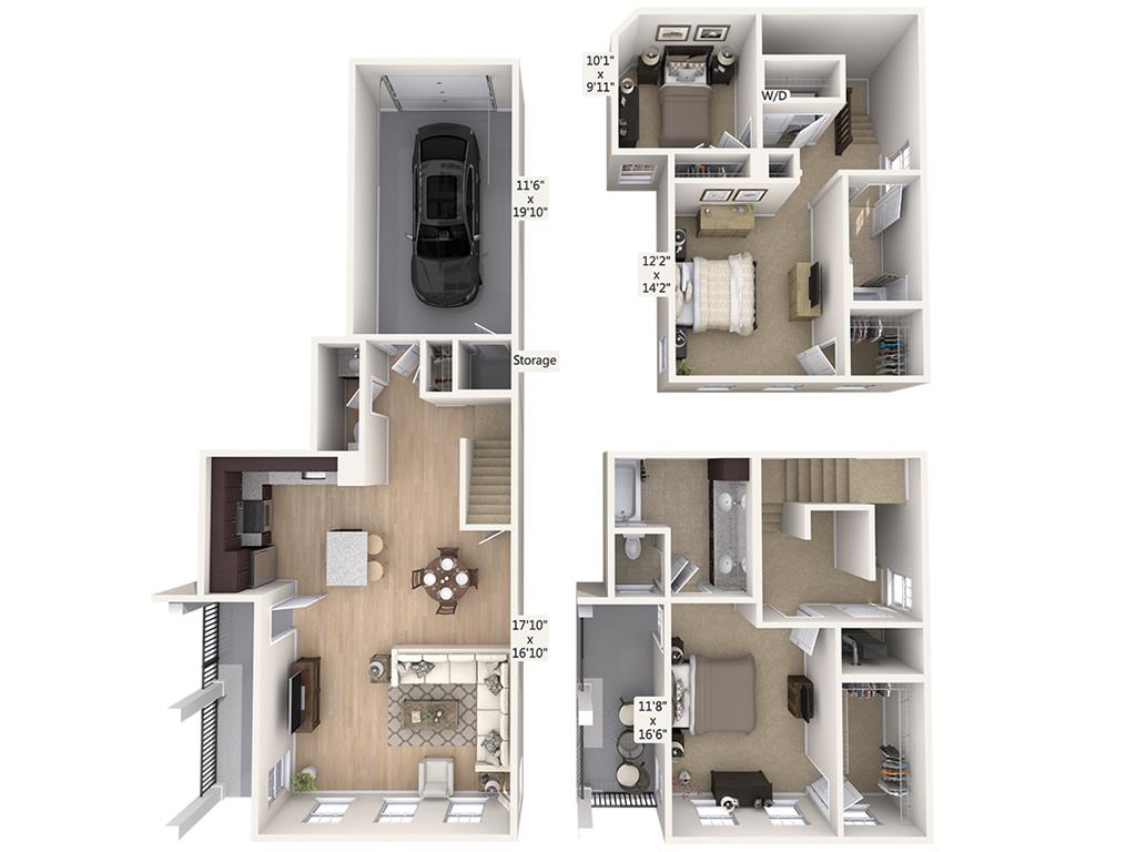 C2T-1-1933sq floor plan