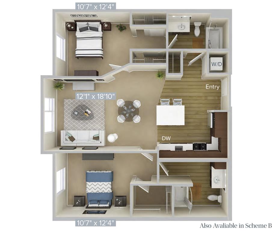 B3-1068 floor plan