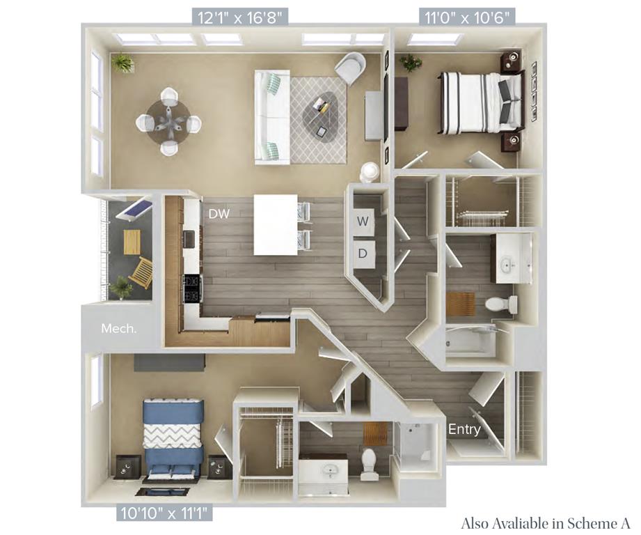 B6-1205-B floor plan