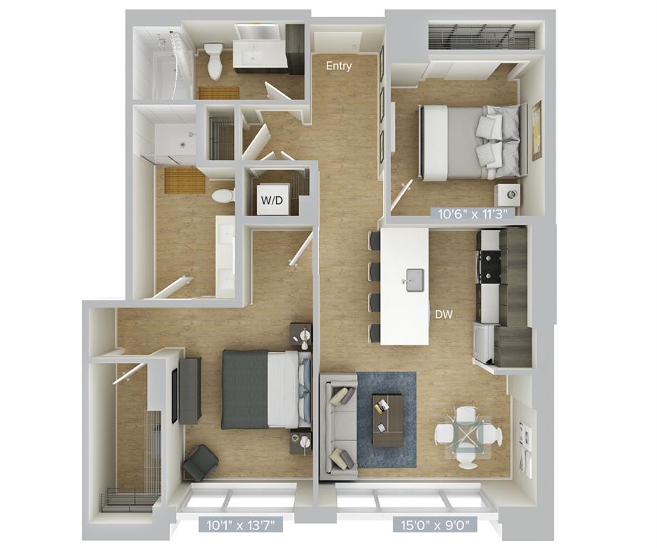 B3-1062 floor plan