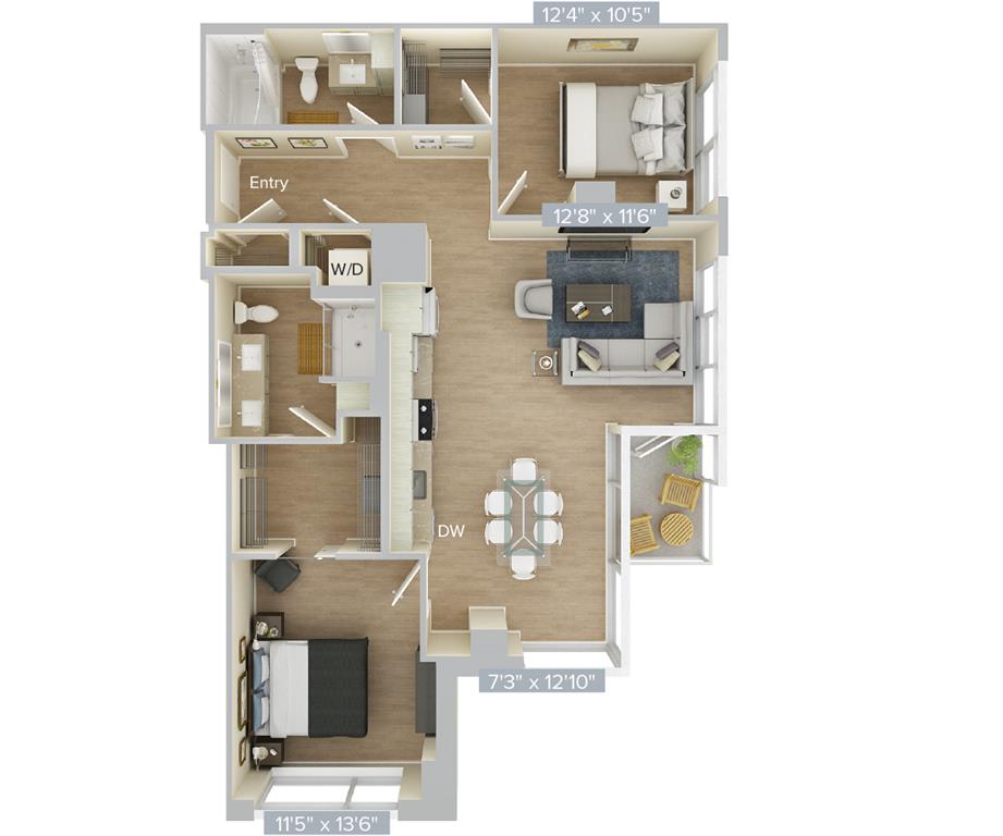 B4-1108 floor plan