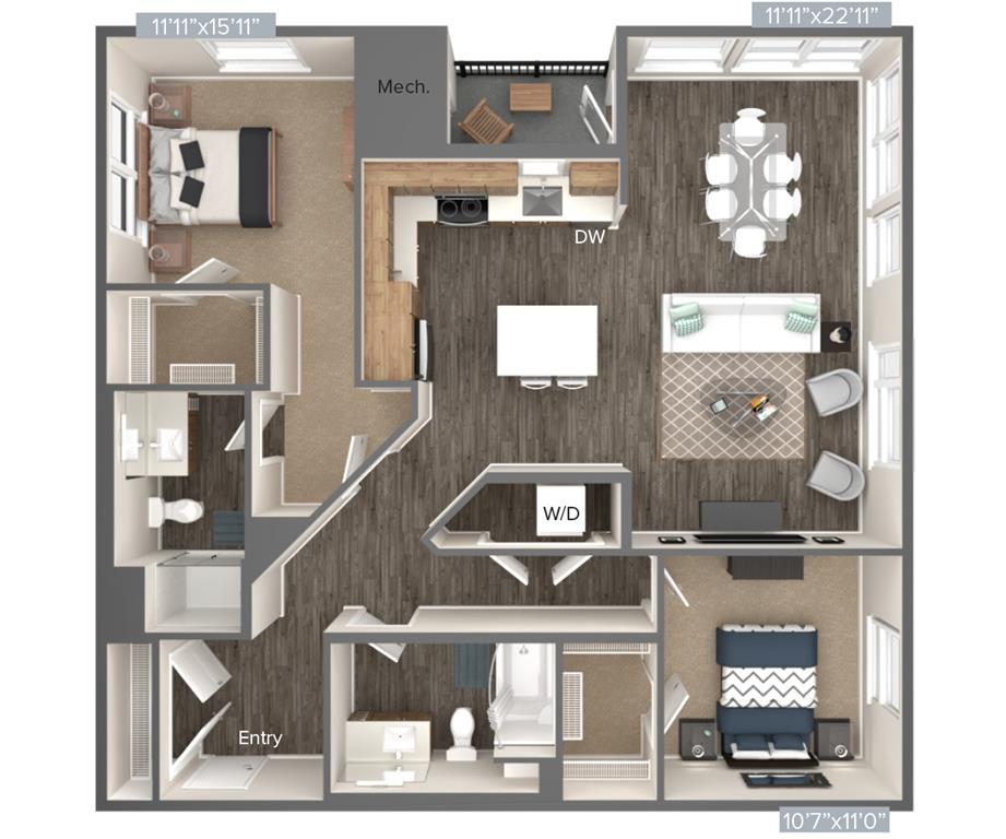 BM14-1028-1064 floor plan