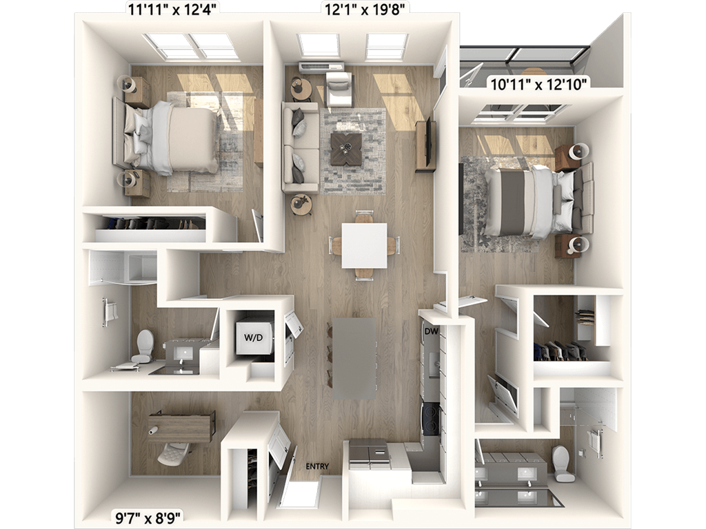 B1D floor plan