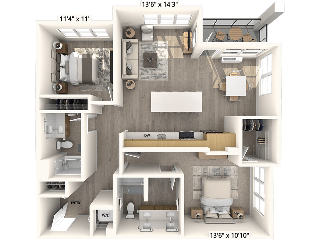 B2-1 floor plan