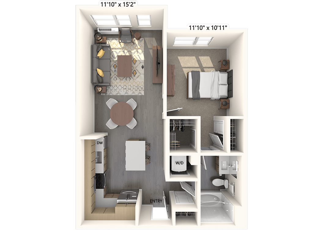 AM15-44-746sf-DII floor plan