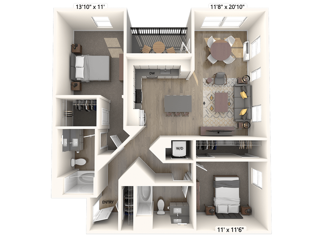 BM14-Balcony-1181-1185sf-DCI floor plan